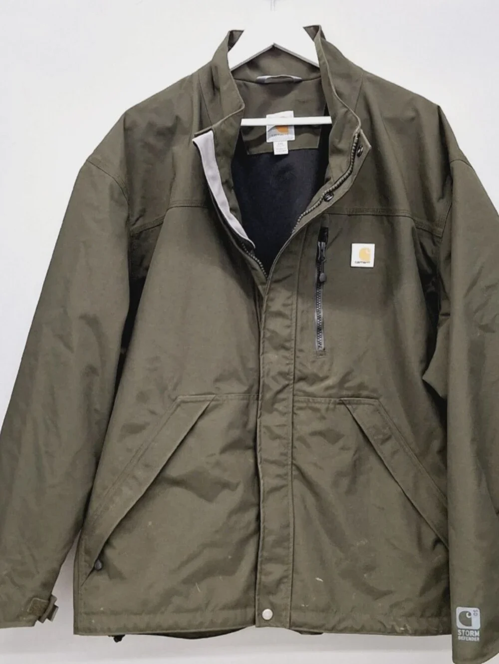 Carhartt Shoreline Storm Defender WP Jacket Men's Size 2XL No Hood MSRP $164.99